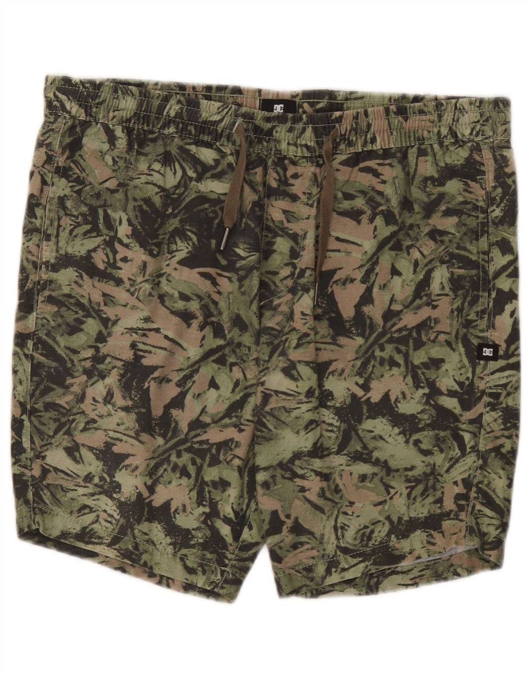 Pantaloni scurți sport DC pentru bărbați, bumbac camuflaj, verde