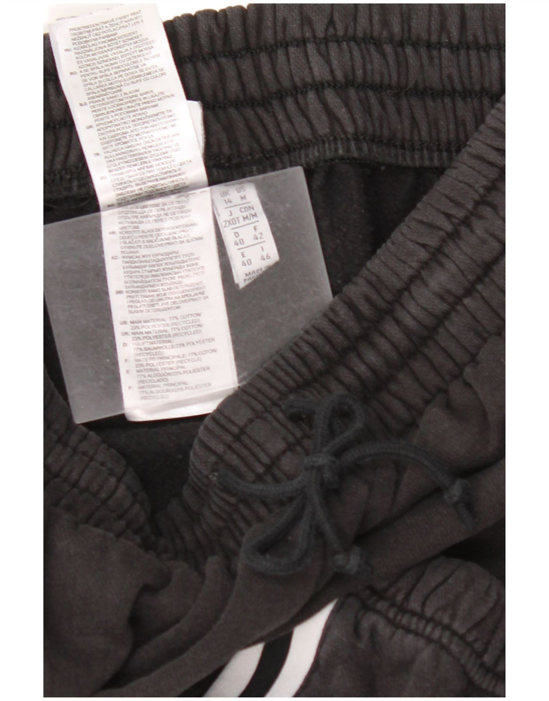 Pantaloni de trening pentru femei ADIDAS Joggeri UK 14 Bumbac mediu negru