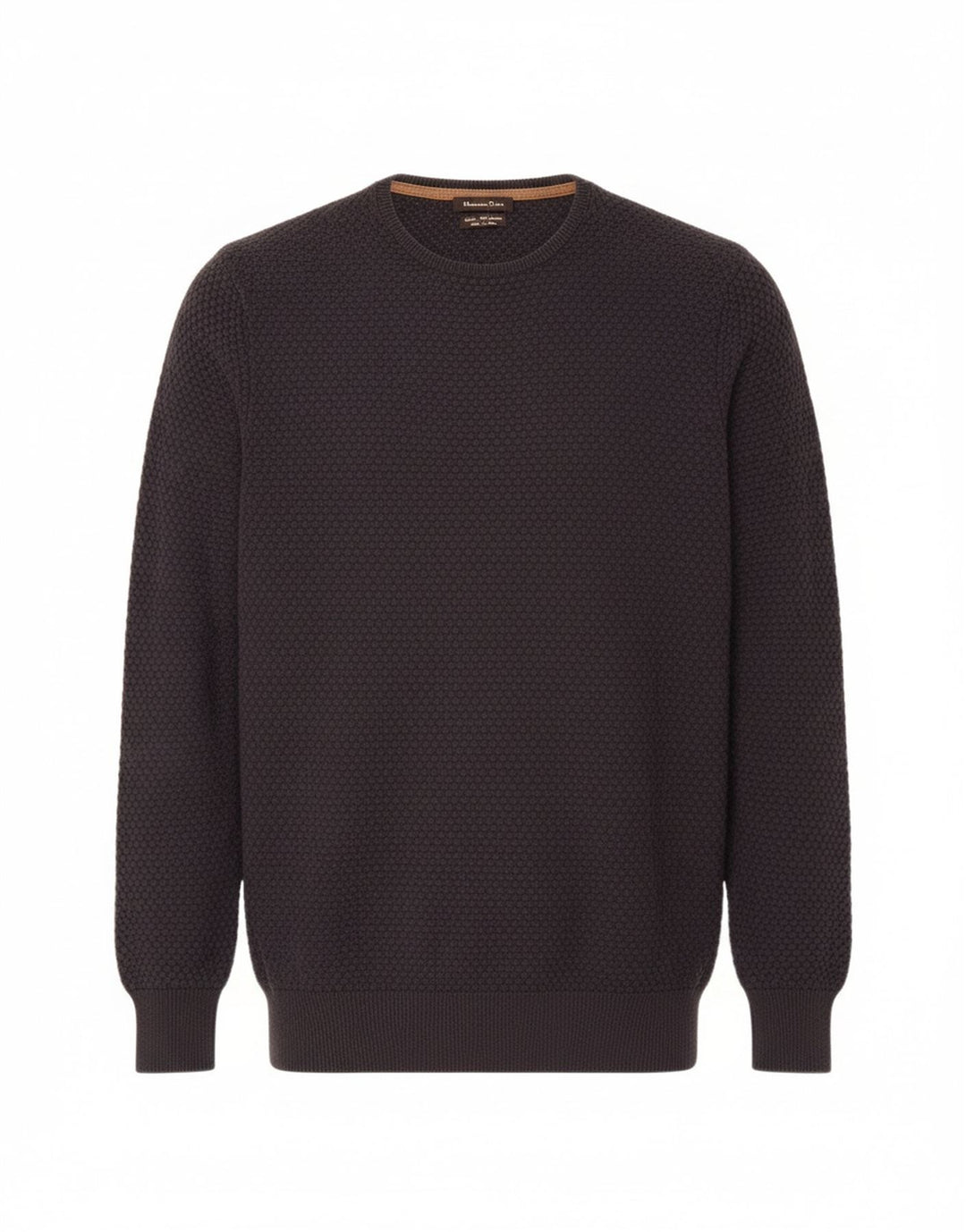 MASSIMO DUTTI Mens Crew Neck Jumper Sweater Small Navy Blue Cotton