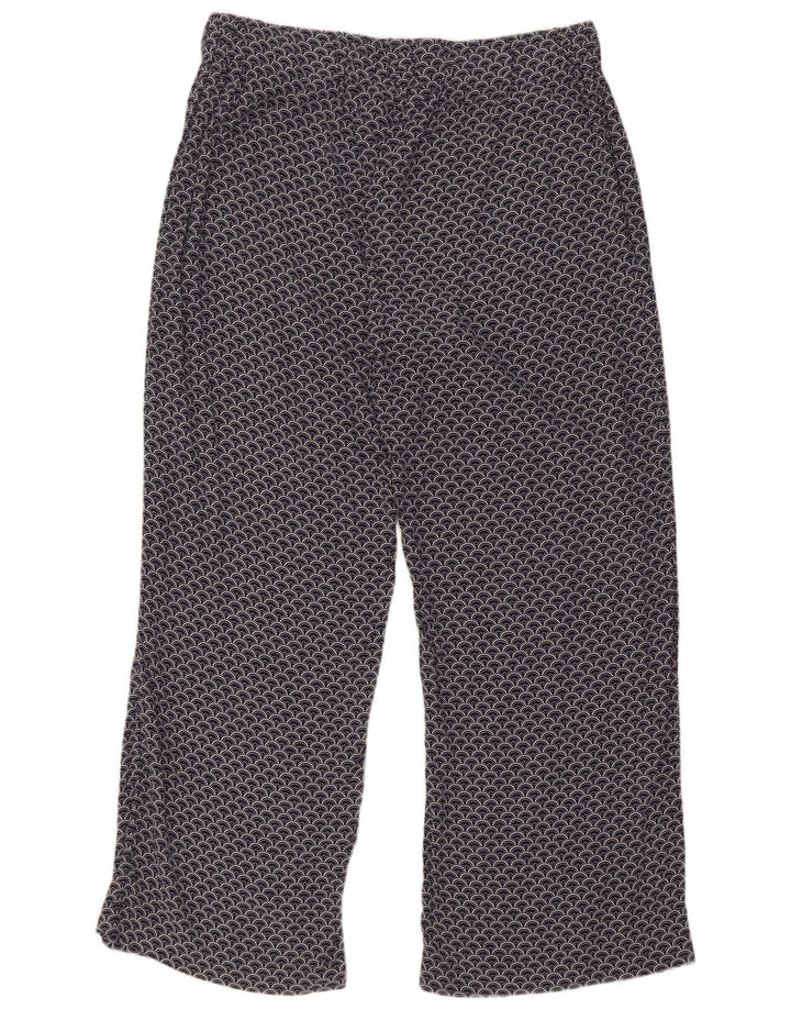 Pantaloni casual pentru femei Marks & Spencer, cu model abstract, UK 16 Large W34 L30