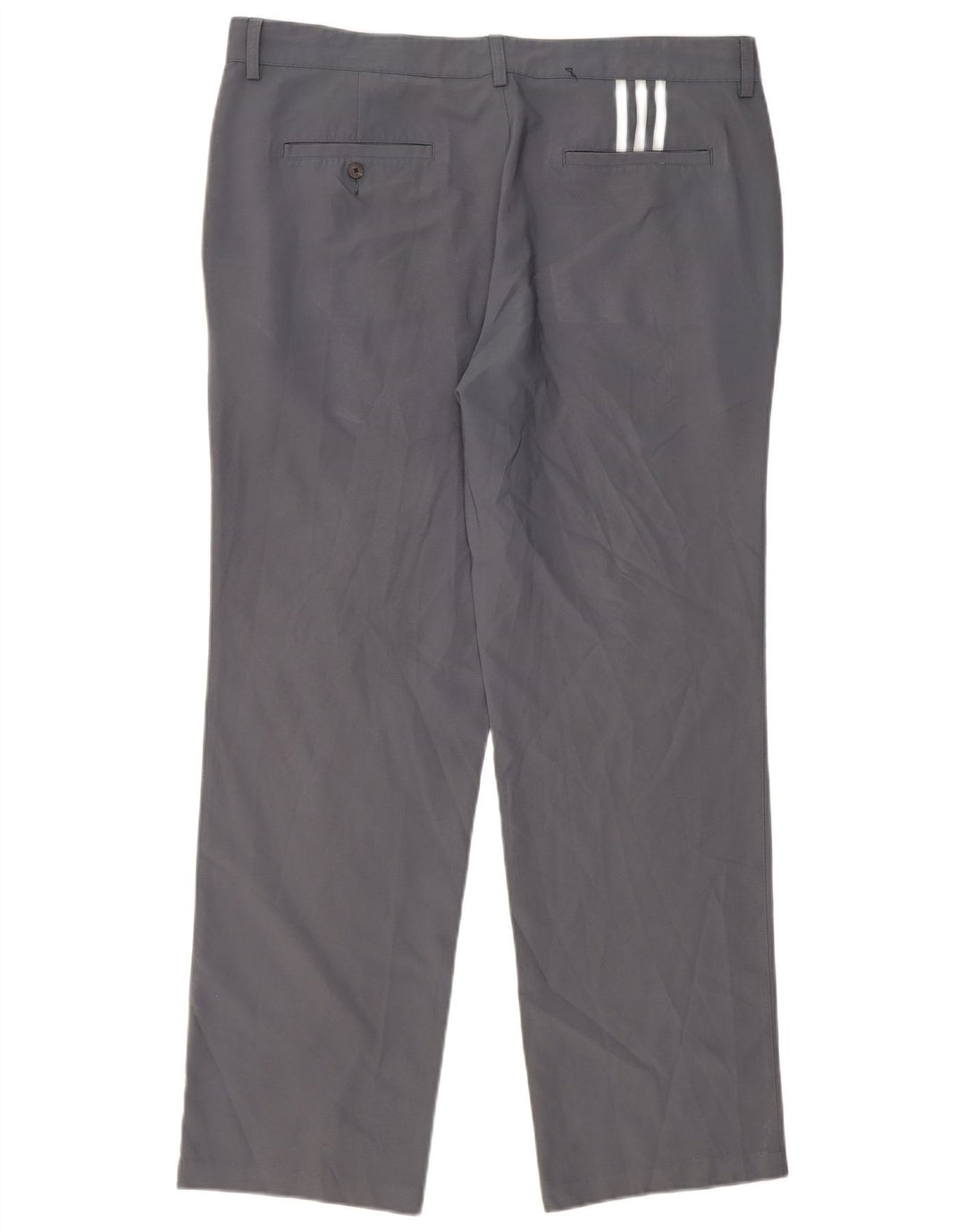Pantaloni chino Climalite drepti pentru bărbați Adidas W38 L32 poliester gri