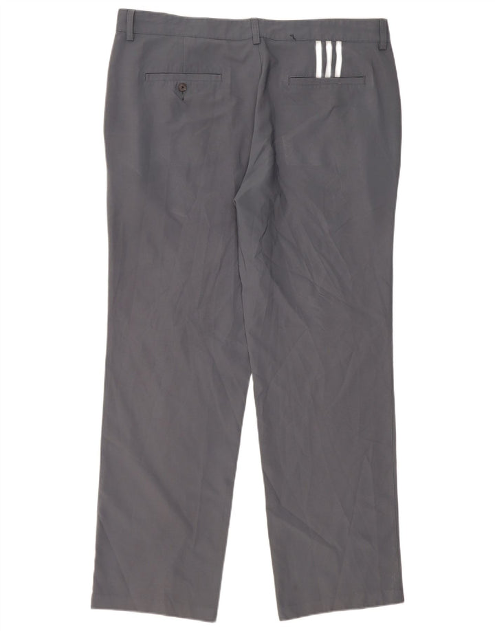 Pantaloni chino Climalite drepti pentru bărbați Adidas W38 L32 poliester gri