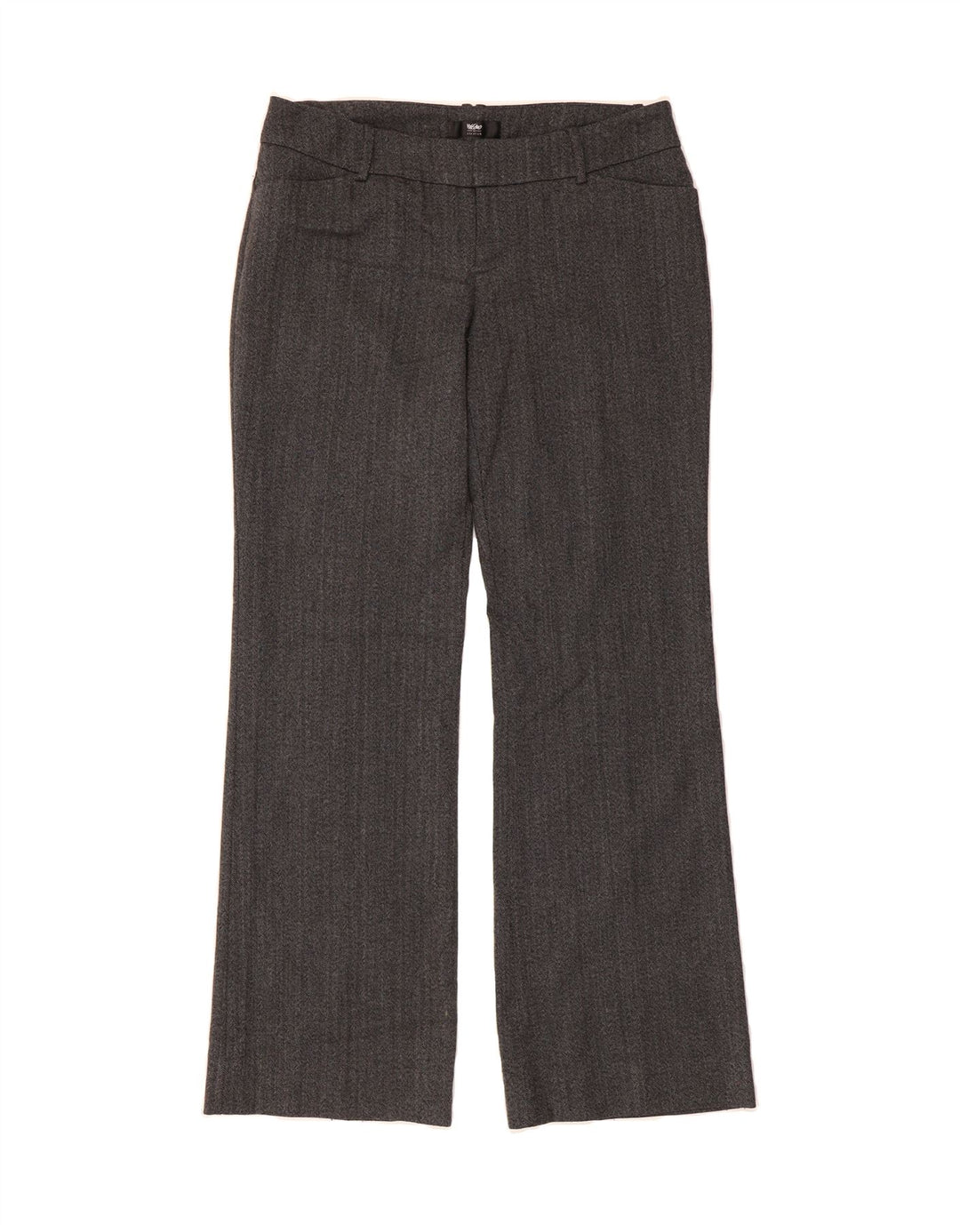 MOSSIMO Womens Casual Trousers US 10 Large W34 L32 Grey Herringbone Vintage Mossimo and Second-Hand Mossimo from Messina Hembry 