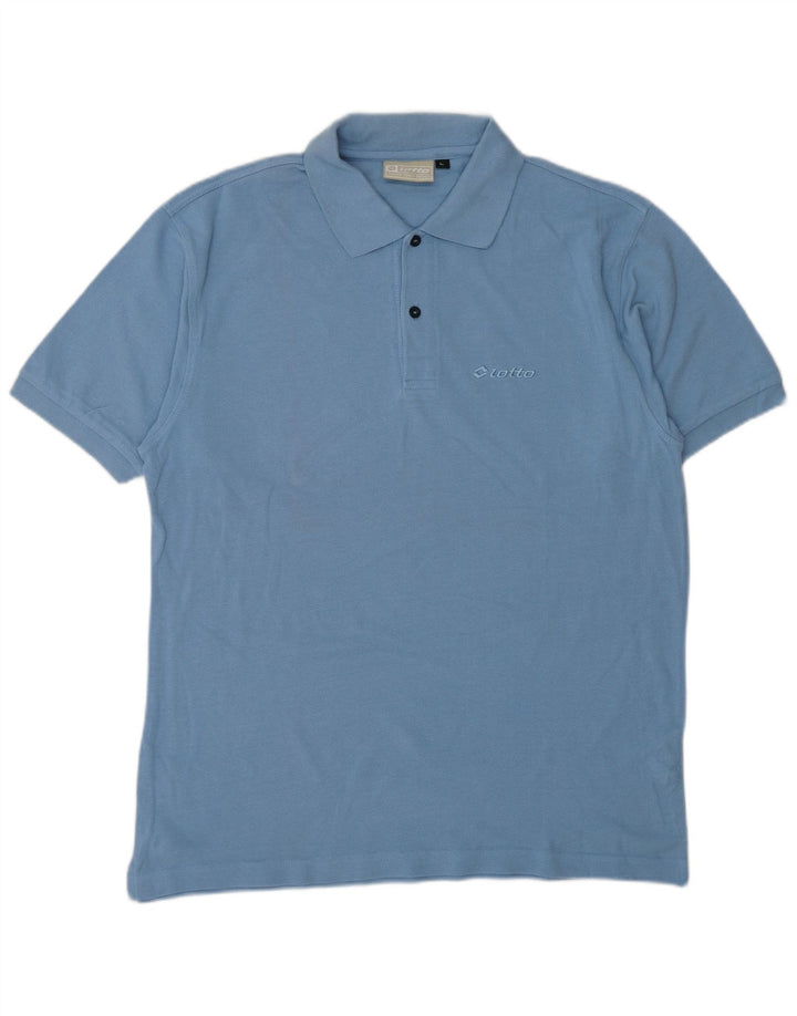 Tricou polo LOTTO pentru bărbați, mare, albastru, bumbac