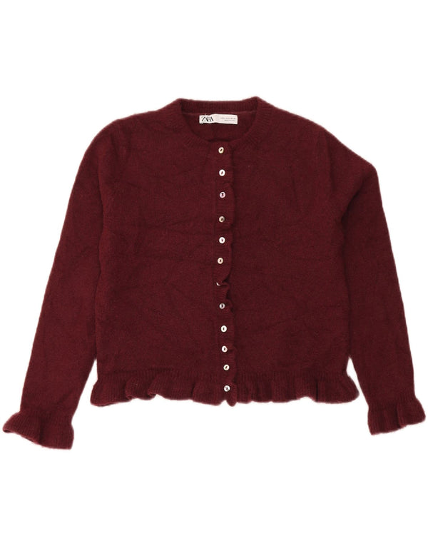 Pulover cardigan supradimensionat pentru femei Zara UK 10, poliester maro mic