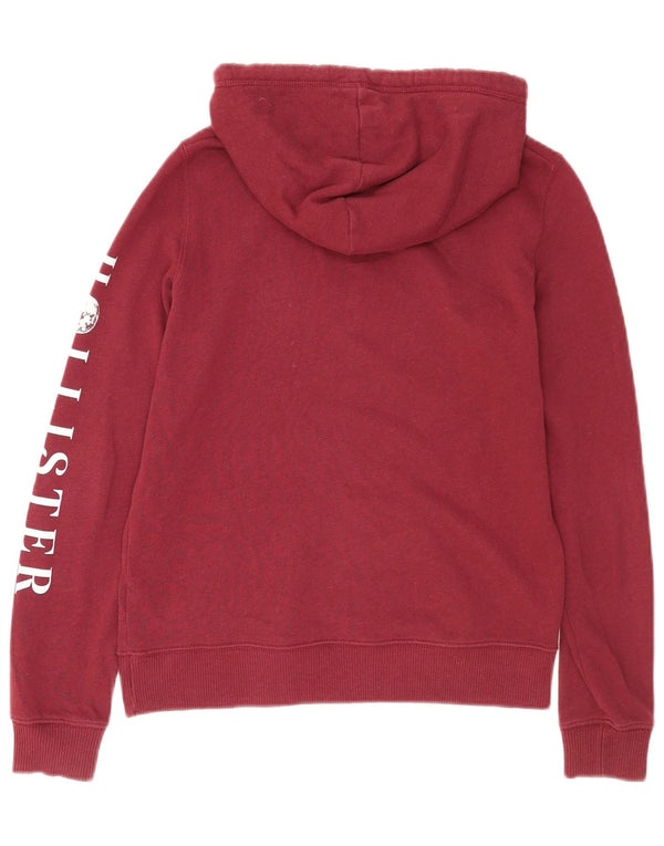 Jumper Hollister pentru femei, supradimensionat, cu capota, UK 6 XS, bumbac maro