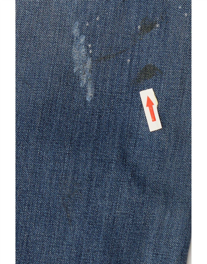 Blugi Distressed drepte pentru bărbați Diesel L34 L34 Bumbac albastru