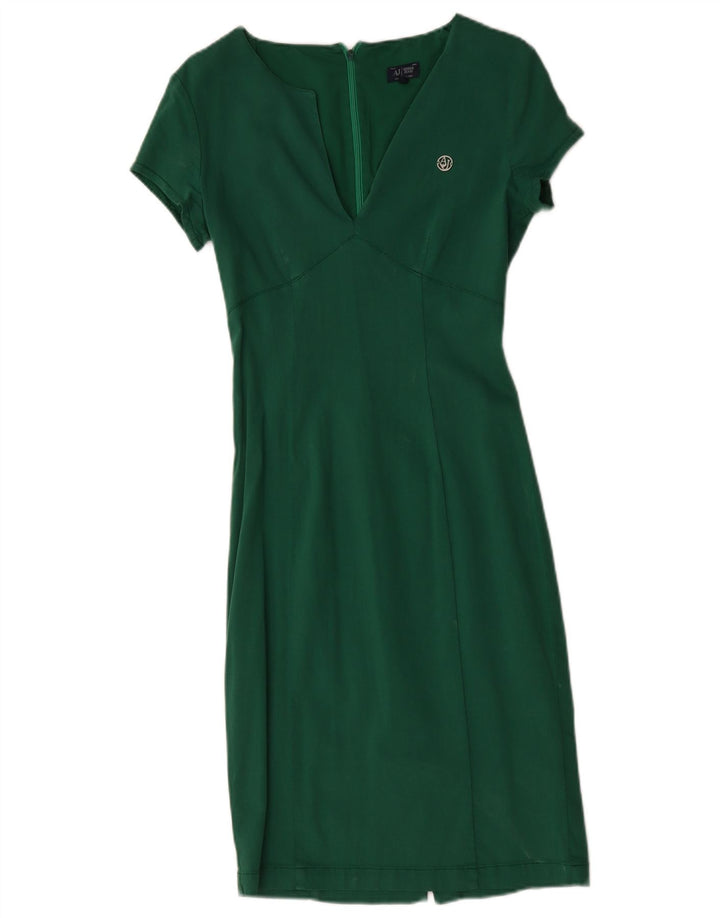 Armani Jeans Rochie Teacă pentru Damă IT 42 Medium Verde Modal