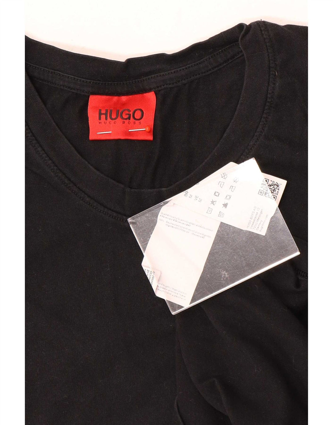 Tricou pentru bărbați Hugo Boss Top mediu din bumbac negru