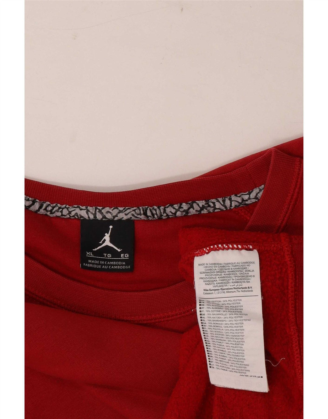 Hanorac grafic pentru bărbați Jordan Jumper XL bumbac roșu