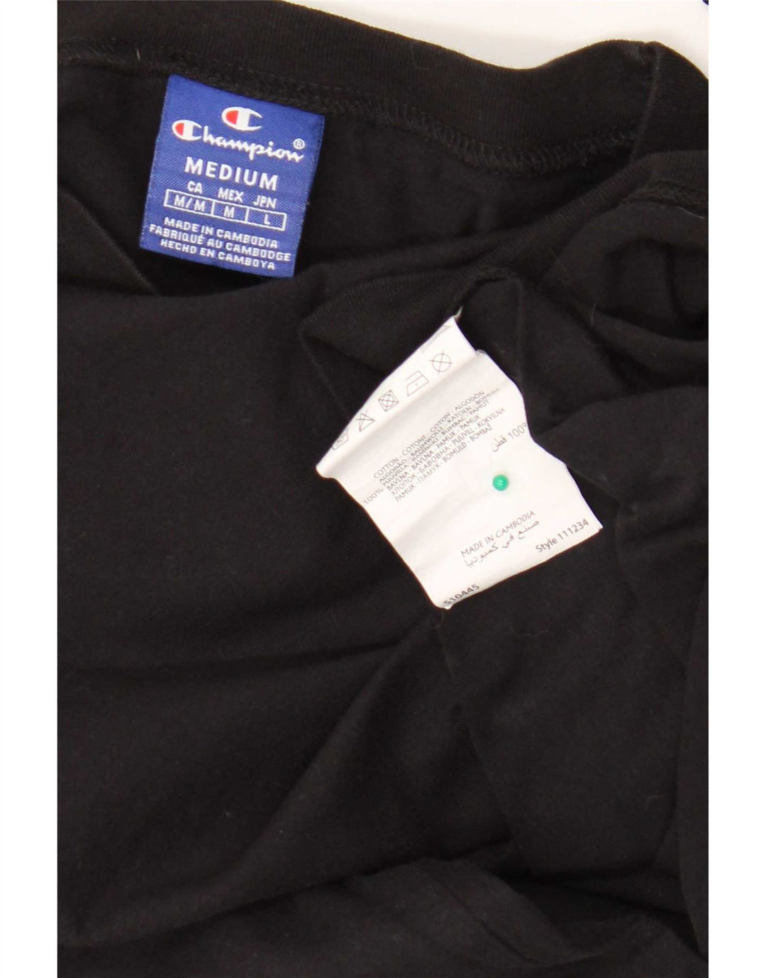 Pulover cu grafic supradimensionat Champion pentru femei UK 14 Medium Negru