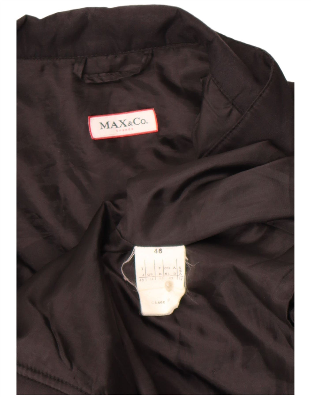Jachetă Windbreaker pentru femei Max & Co. UK 14 Large Black