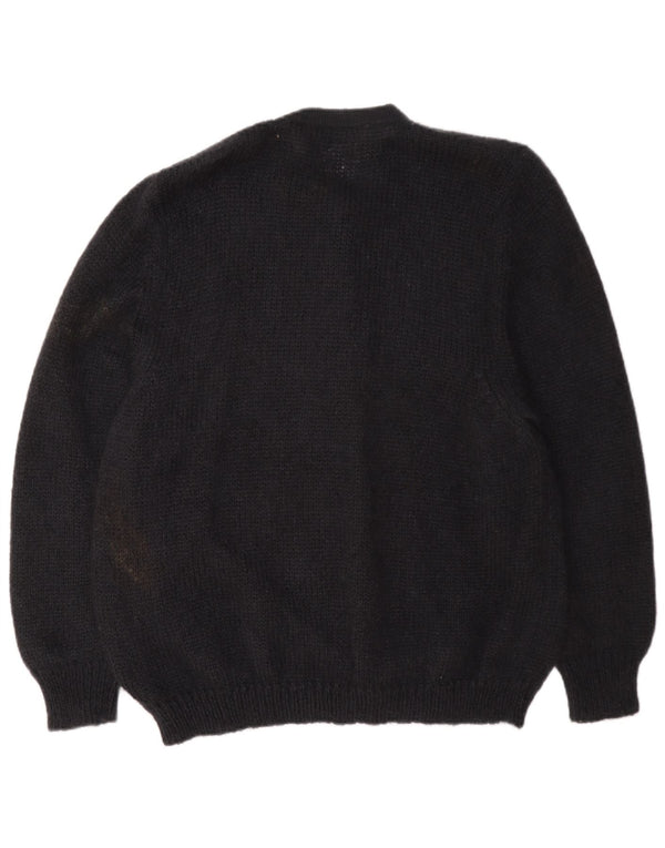 Pulover cardigan pentru femei Oris EU 48 2XL Negru Floral