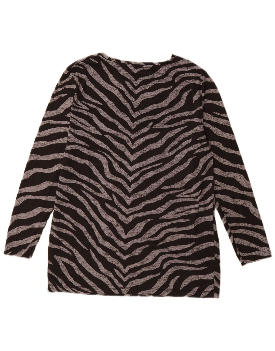 Marks & Spencer Top pentru femei cu mânecă lungă UK 12 Medium Black Animal Print