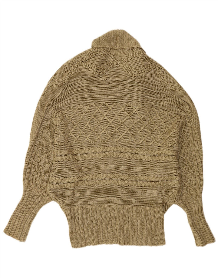 Pulover cardigan Poncho pentru femei Zara UK 14 Medium Khaki