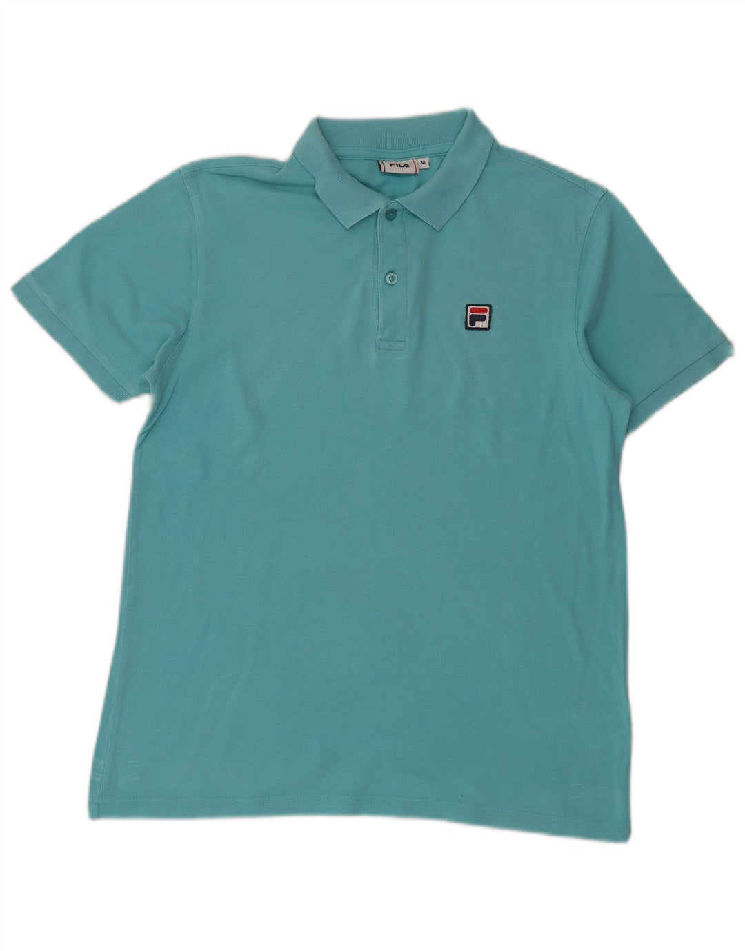 Tricou polo Fila pentru bărbați, bumbac albastru mediu