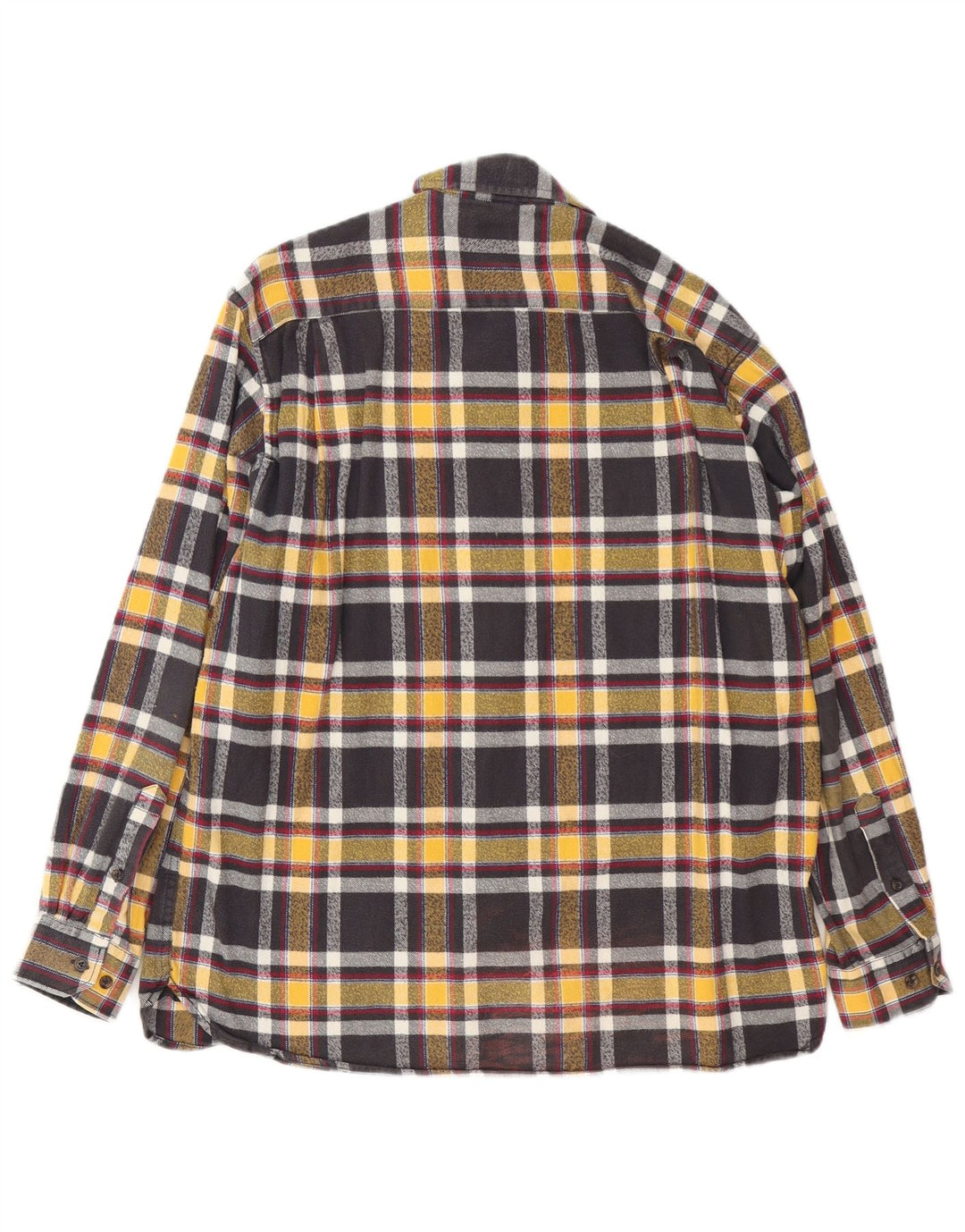 Cămașă de flanel cu carouri pentru bărbați PAUL SMITH Mărimea 43/44 XL bumbac carouri negru