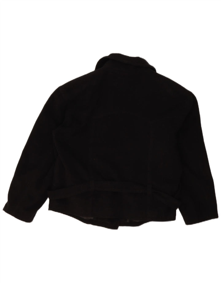 Jachetă de motociclist vintage pentru femei UK 14 Large Black