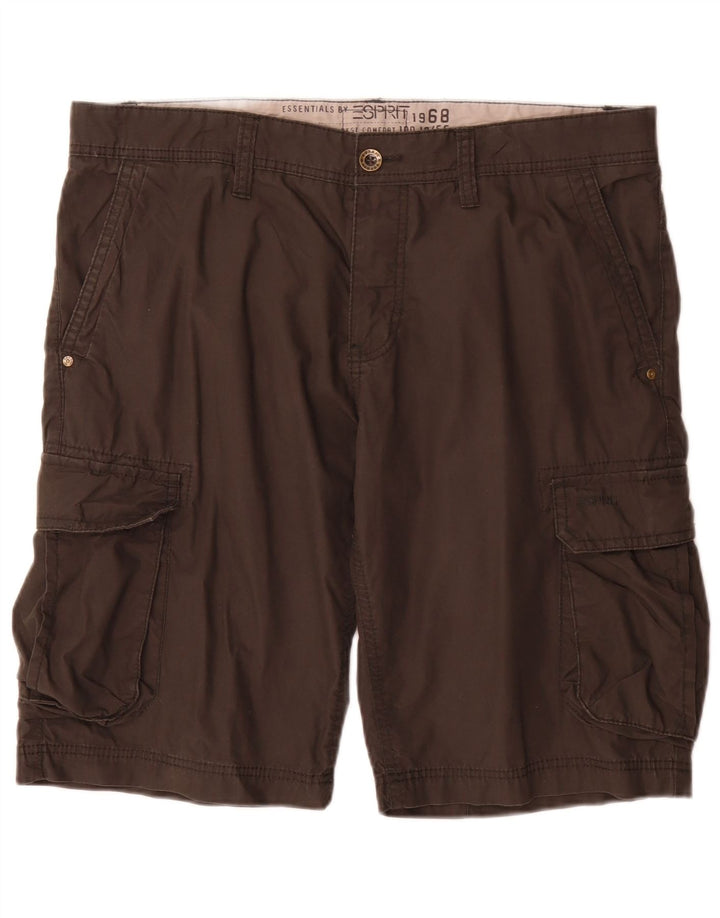 Pantaloni scurți cargo Esprit pentru bărbați, mari W36, bumbac gri