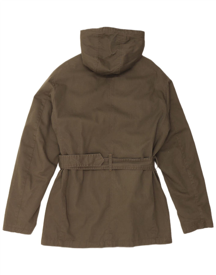 Jachetă parka cu glugă pentru bărbați VINTAGE UK 40 mare, bumbac kaki