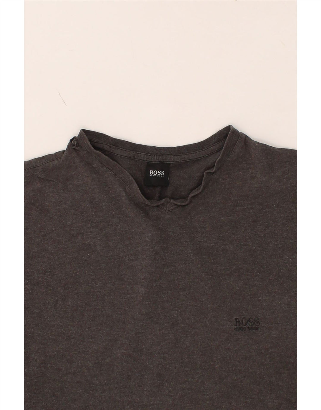 HUGO BOSS Mens T-Shirt Top Large Grey Cotton Vintage Hugo Boss and Second-Hand Hugo Boss from Messina Hembry 