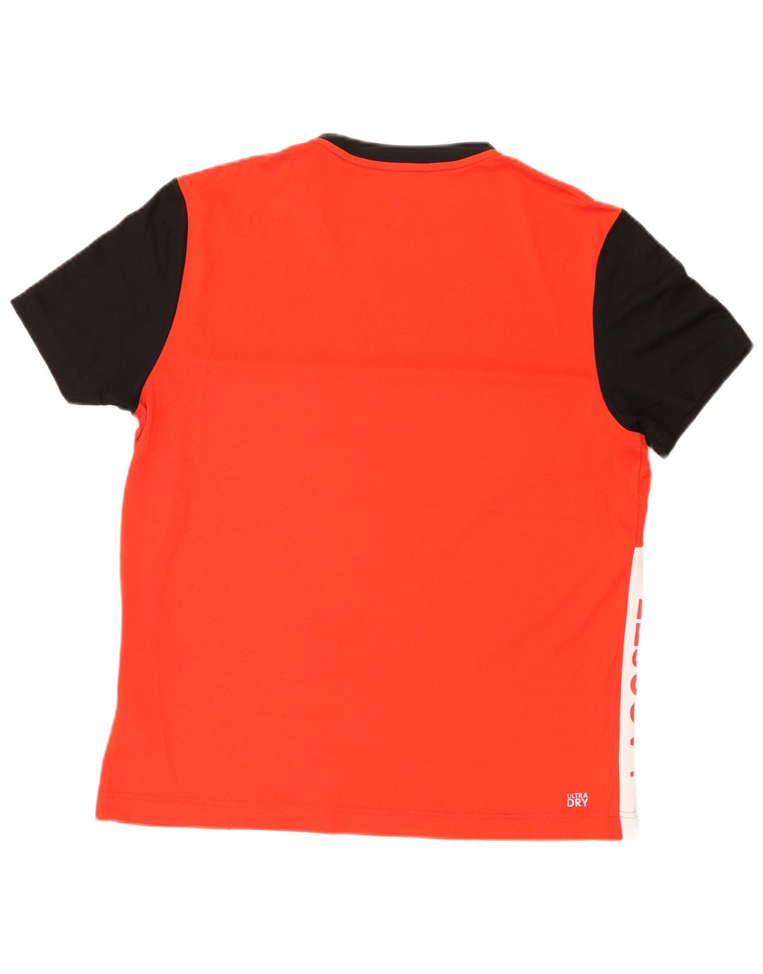 Tricou grafic pentru bărbați Lacoste Mărimea de top 4, roșu mediu, poliester color bloc