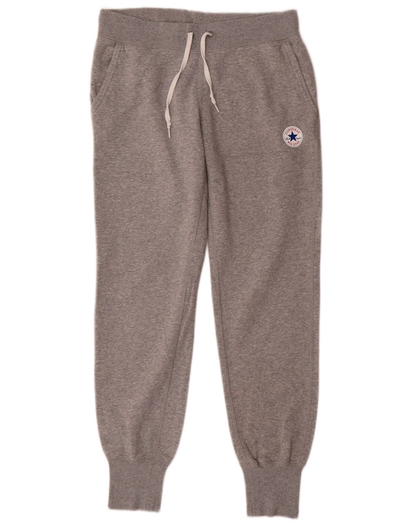 Pantaloni de trening Converse pentru bărbați Joggeri mici, gri, bumbac cu pete