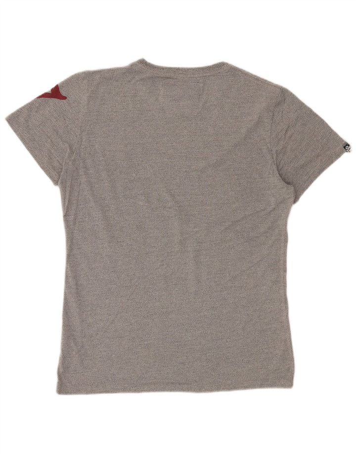 Tricou grafic pentru bărbați SUPERDRY Top din bumbac gri mediu