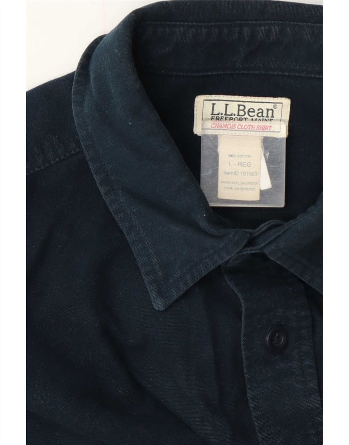 Cămașă L.L.Bean pentru bărbați, cu tăiere obișnuită, mare, bleumarin, bumbac