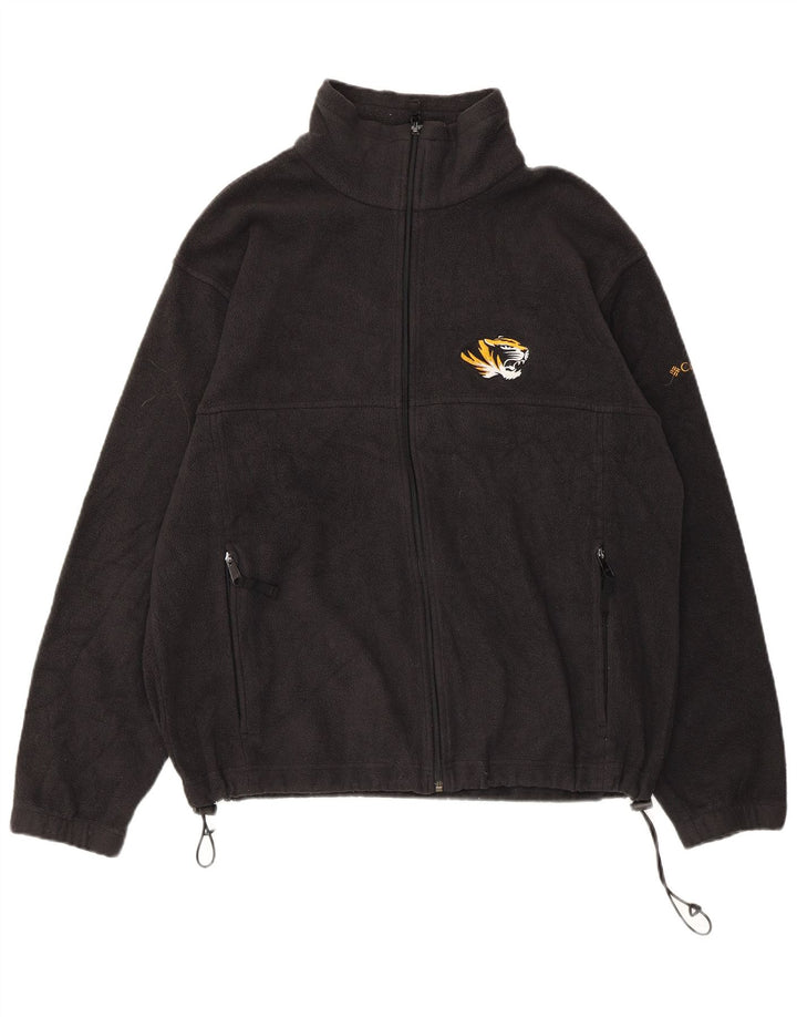 Jachetă fleece Mizzou Columbia pentru bărbați UK 40, mare, negru, poliester