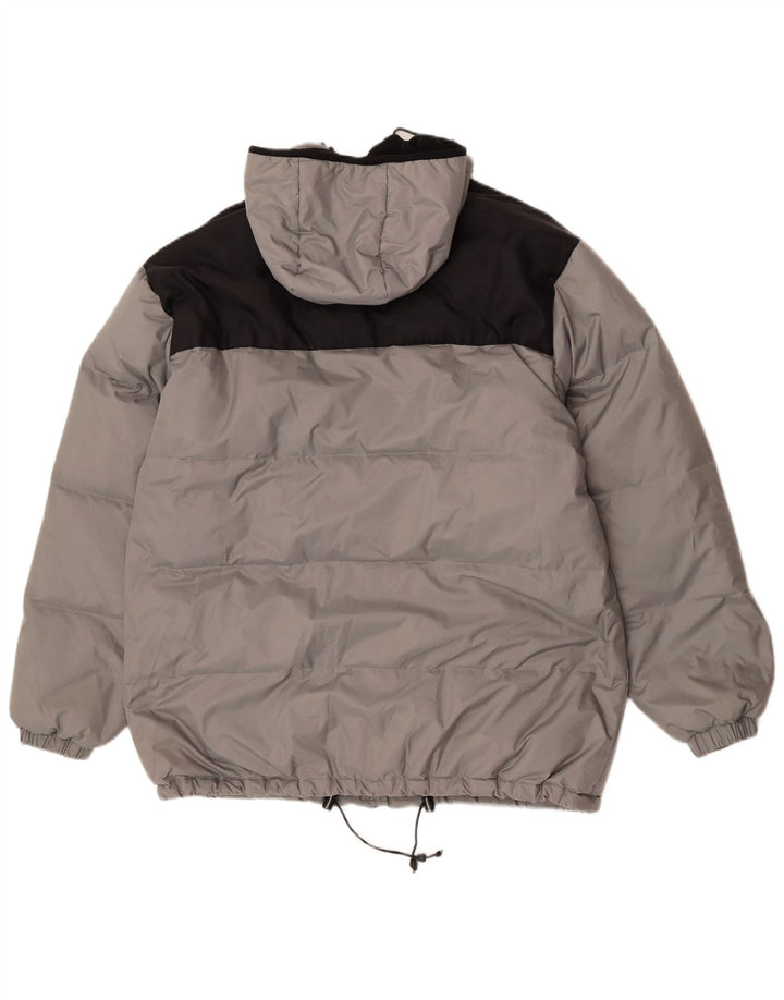 Jachetă căptușită cu glugă pentru bărbați Fishbone UK 38 Medium Gri Nylon Colorblock