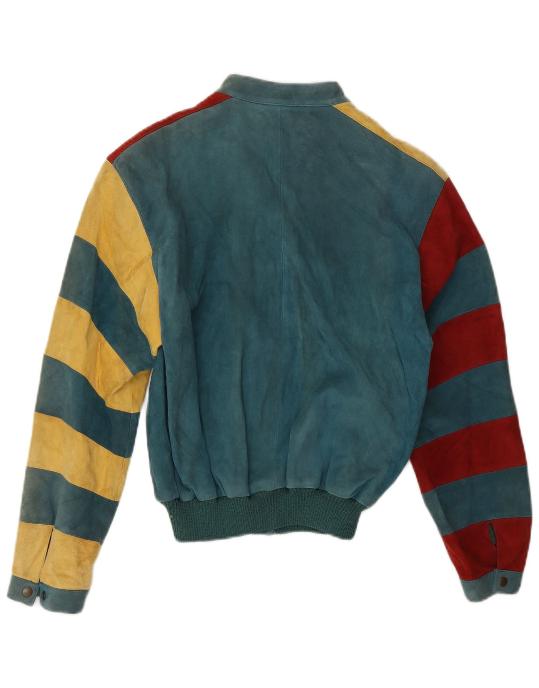 Jachetă Bomber Vintage pentru femei EU 36 Mic verde Colorblock