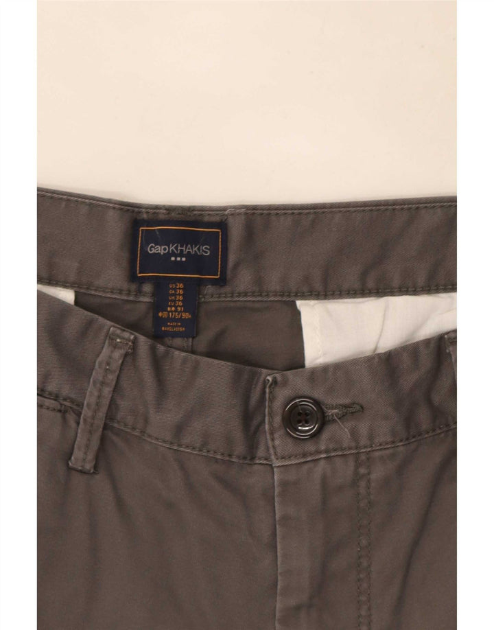 Pantaloni scurți pentru bărbați Gap Khakis Chino W36 Large Gri Bumbac