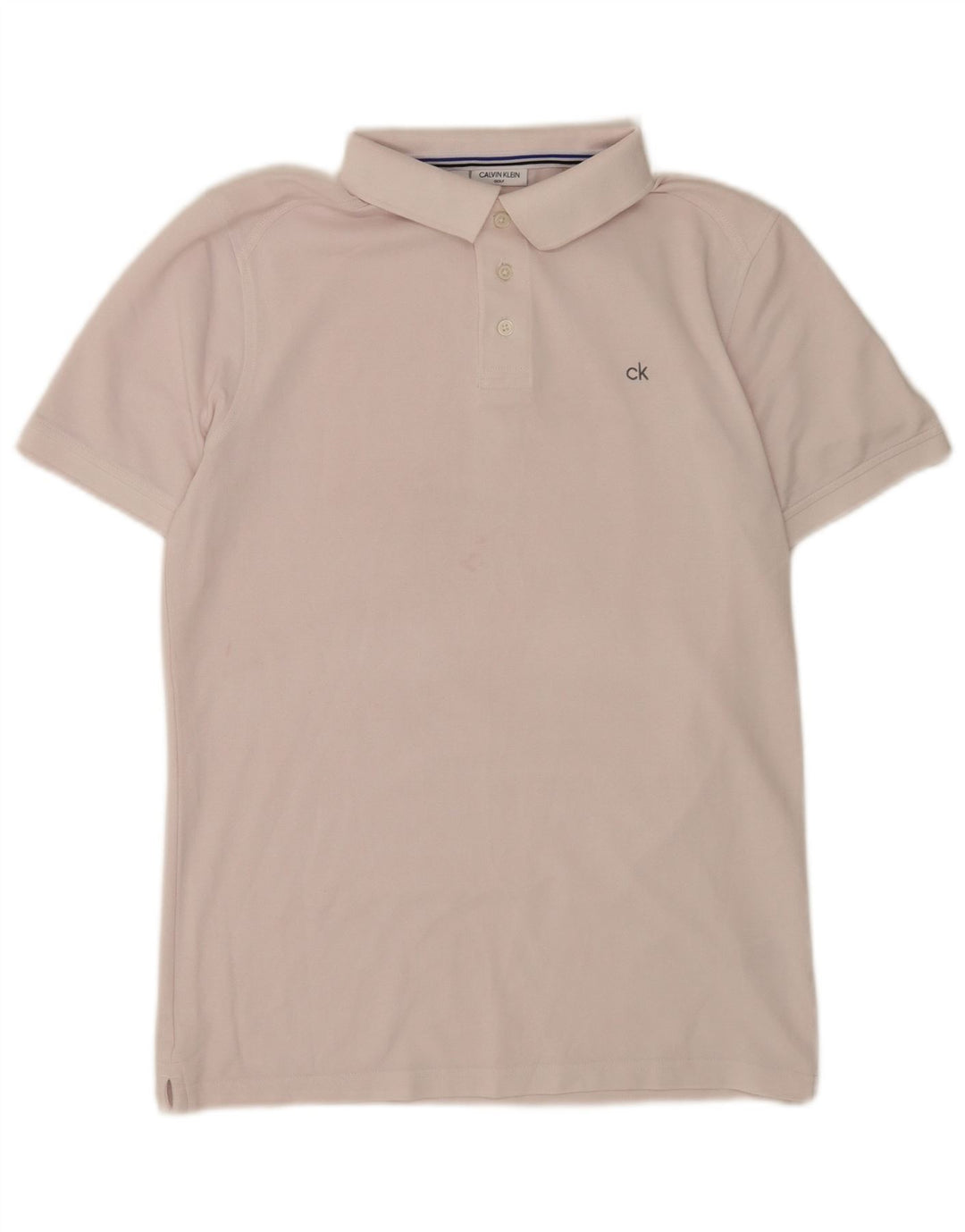 Cămașă polo Calvin Klein pentru bărbați din bumbac roz mic