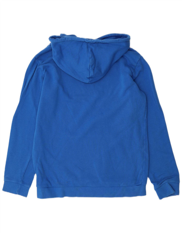 ADIDAS Mens Graphic Hoodie Jumper Medium Blue