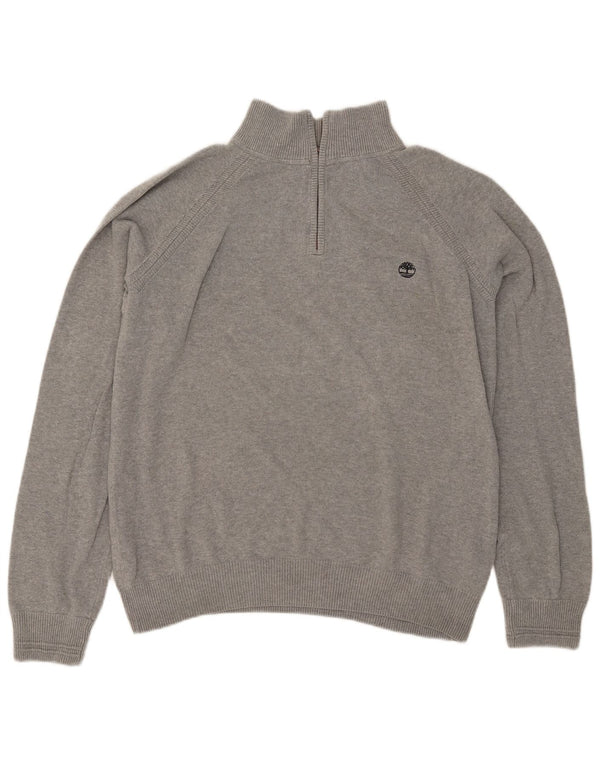 Pulover TIMBERLAND pentru bărbați, cu formă regulată, cu fermoar și gât, XL, gri