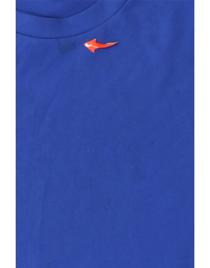 Tricou Adidas Climalite pentru bărbați Top Mediu Albastru Poliester Colorblock
