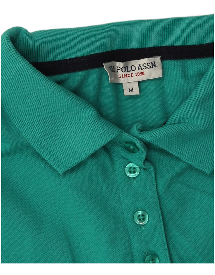 U.S. Polo Assn. Tricou polo pentru bărbați, bumbac albastru mediu