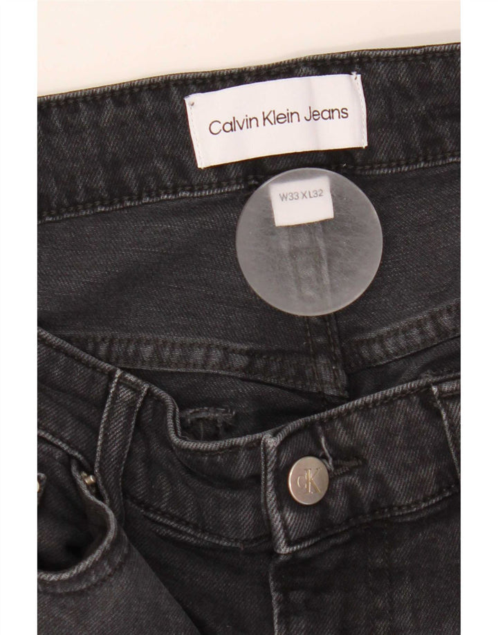Blugi slim pentru bărbați Calvin Klein W33 L32 bumbac negru