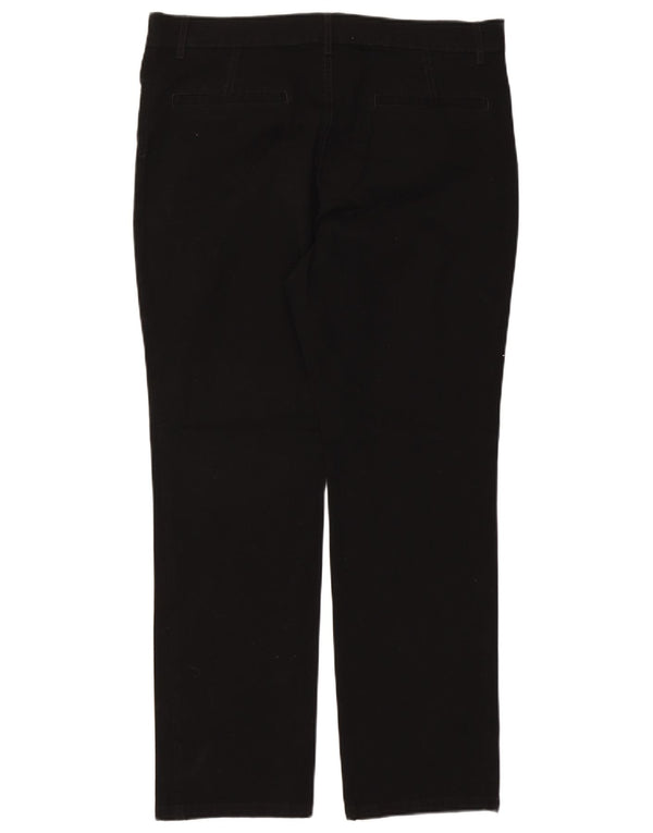 Pantaloni casual drepti pentru femei Marks & Spencer UK 18 XL W38 L30 Negru