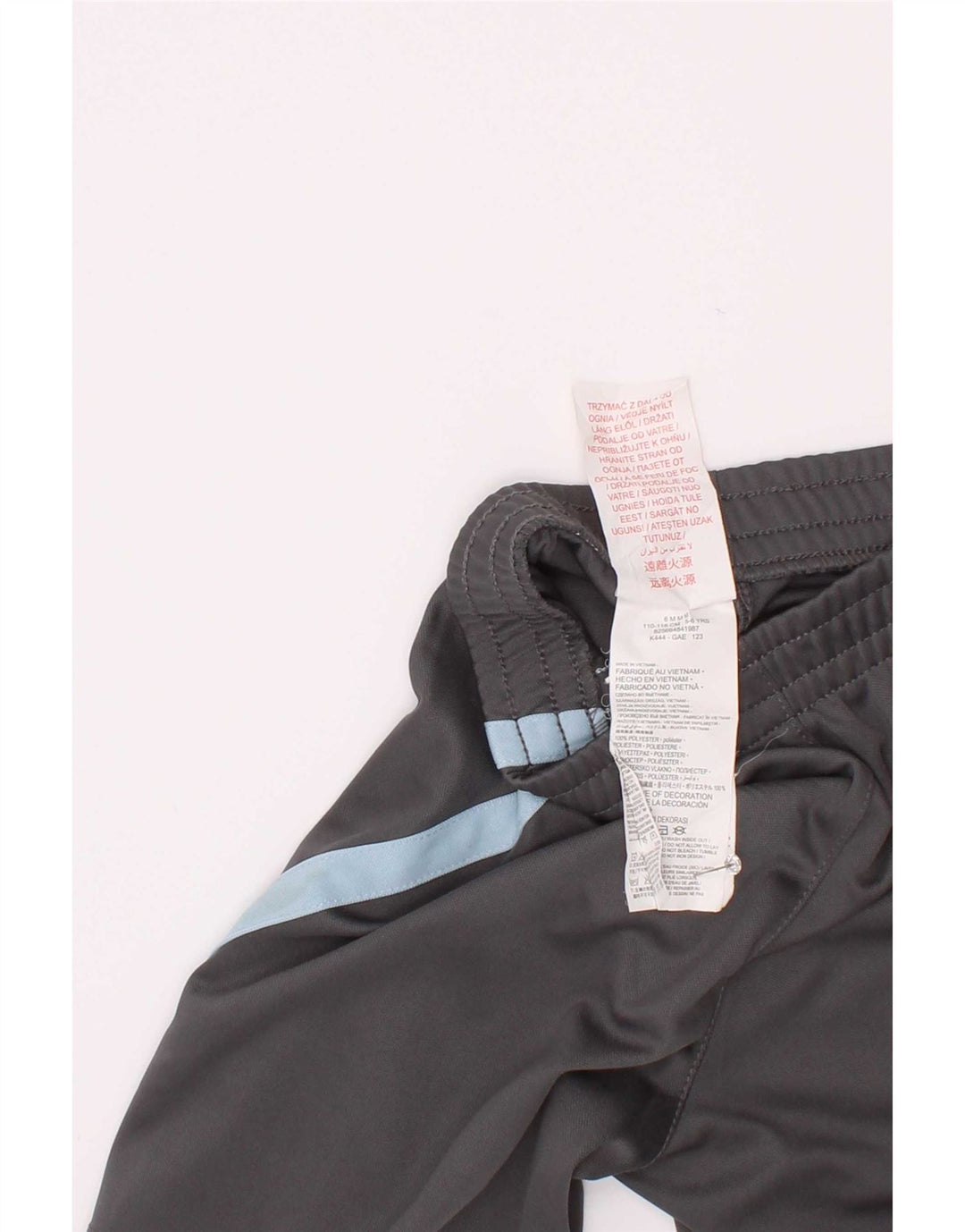 Pantaloni scurți sport Nike pentru băieți 5-6 ani, gri, poliester color bloc