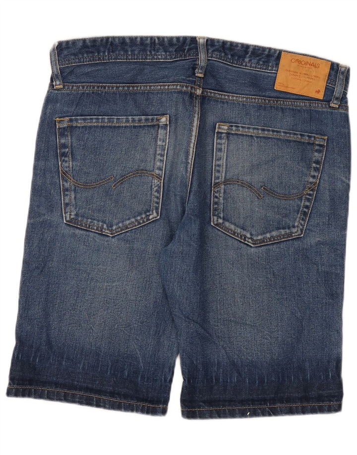 Pantaloni scurți din blugi Jack & Jones pentru bărbați, mari W34, bumbac albastru