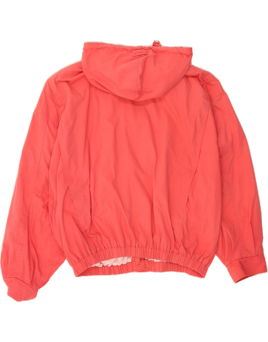 VINTAGE Womens Oversized Hooded Bomber Jacket UK 10 Small Pink Polyester Vintage Vintage and Second-Hand Vintage from Messina Hembry 