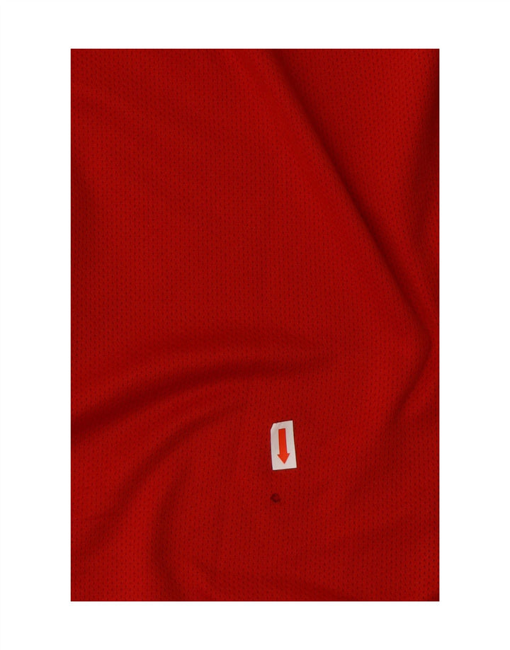 NIKE Mens Dri Fit Graphic Vest Top UK 42/44 Large Red Colourblock Vintage Nike and Second-Hand Nike from Messina Hembry 