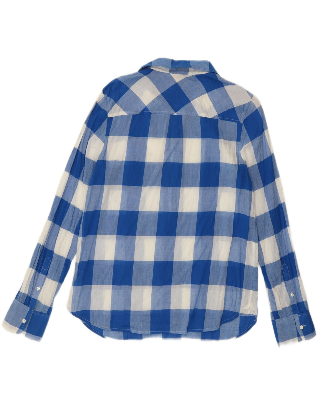 Cămașă pulover pentru femei J. Crew US 10 Large Blue Gingham Bumbac