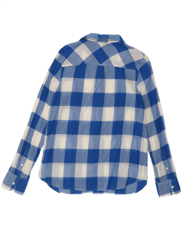 Cămașă pulover pentru femei J. Crew US 10 Large Blue Gingham Bumbac