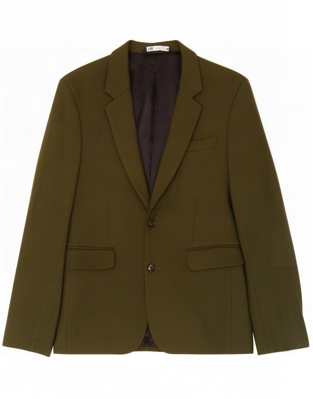 Blazer pentru bărbați Zara cu 2 nasturi EU 48 Viscoză verde medie
