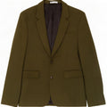 Blazer pentru bărbați Zara cu 2 nasturi EU 48 Viscoză verde medie