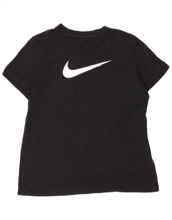 Tricou grafic Nike Dri Fit pentru femei Top UK 14 Medium Black Bumbac