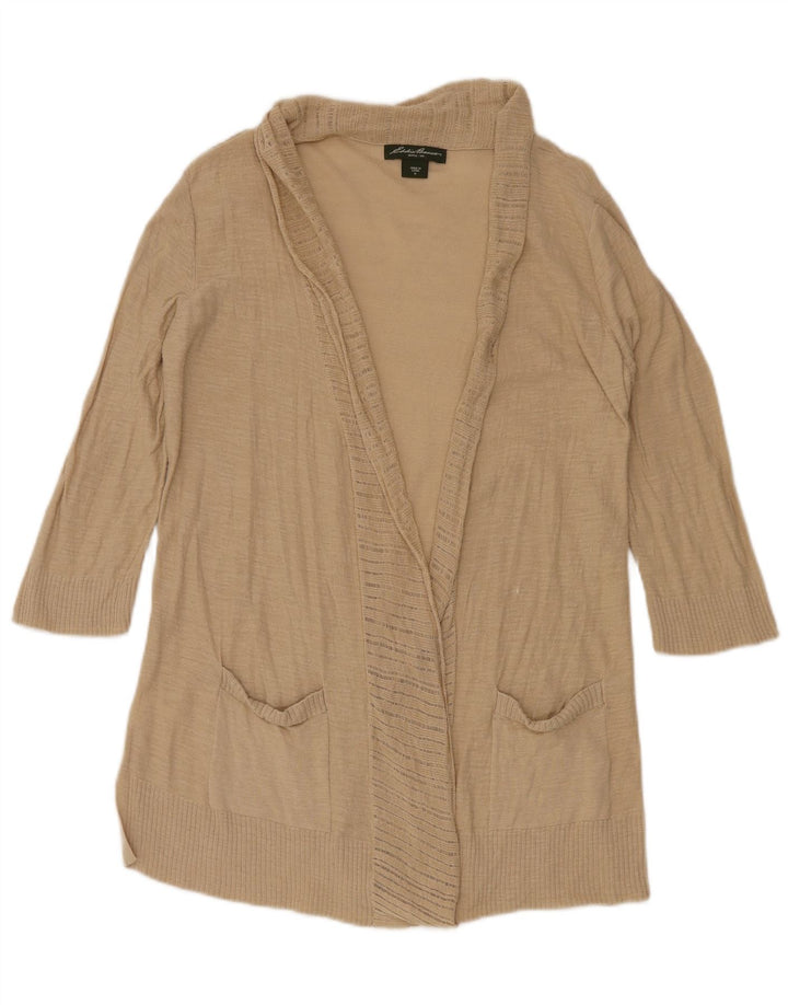 Pulover cardigan deschis pentru femei EDDIE BAUER UK 12 Bej mediu